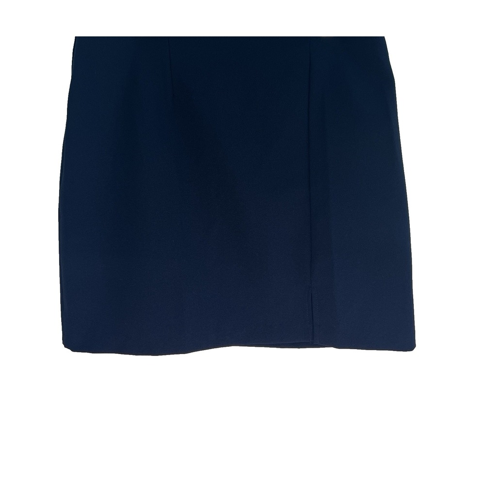 Vtg Y2K City Triangles Blue Mini School Girl Skirt Women 9‎ Academia Grunge Prep